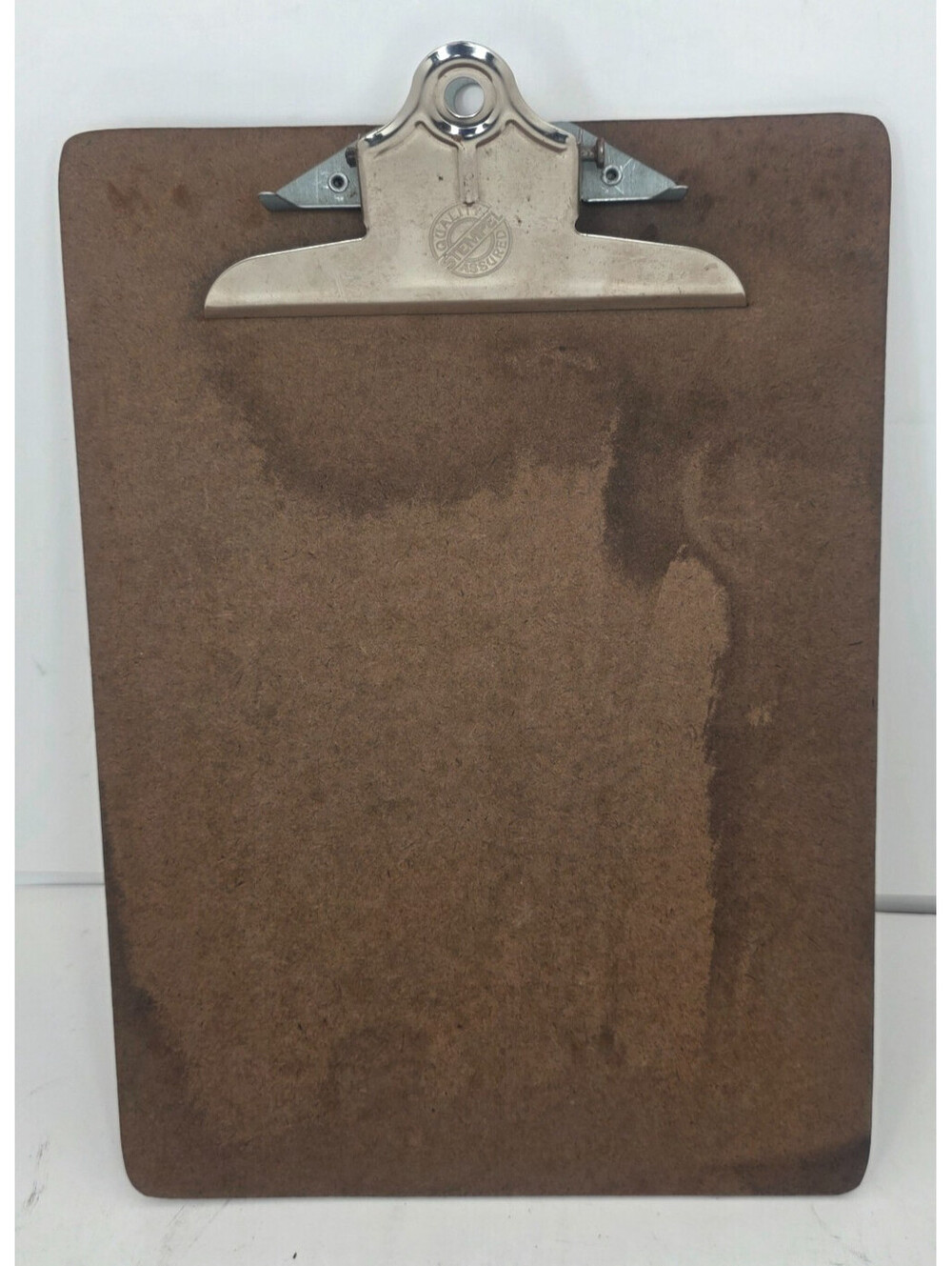 Vintage Stempel Dallas Hardboard Clipboard Metal Lever Butterfly Clip